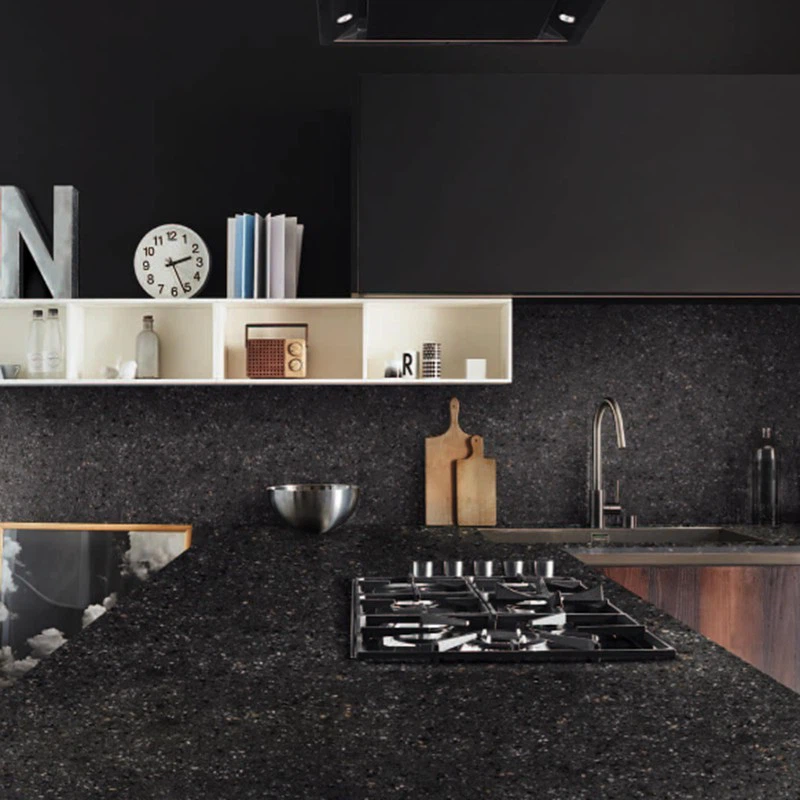 Black Terrazzo Slab Tiles For Kitchen Countertop Black Terrazzo Slab Tiles For Kitchen Countertop